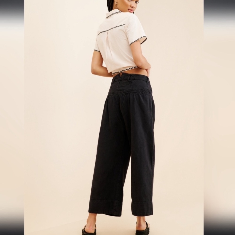 Free People Sweet Talk Chino Pants black size 8 - Picture 3 of 12